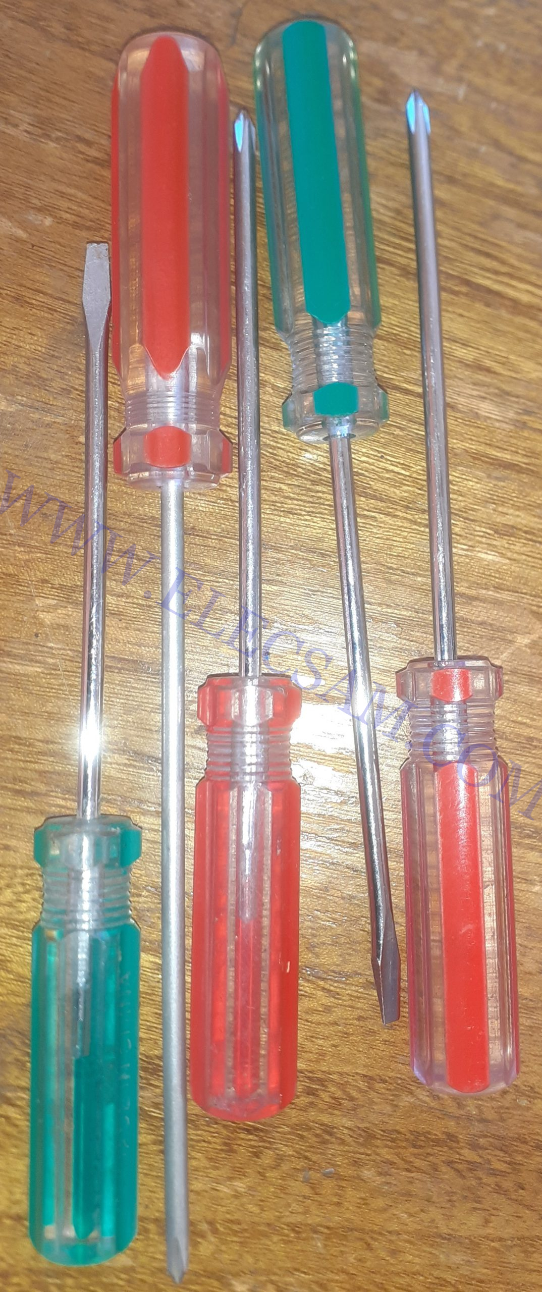 پیچ گشتی کوچک جفت دوپخ و چهارپخ0.75*3